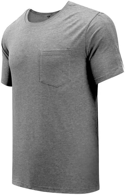 Post Shoulder Surgery Shirts for Men Full Snap Open Tear Away Short Sleeve T Shi