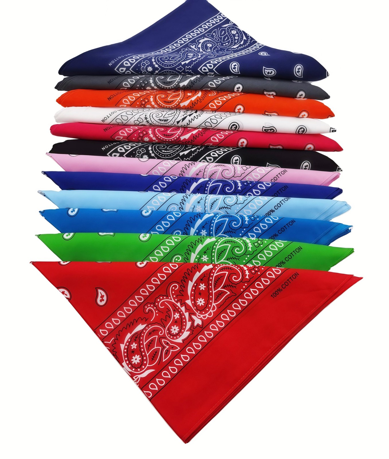 FANNI YOUPIN 100% Cotton Fine thick Bandanas Fashion Scarf for Men Women Pais…
