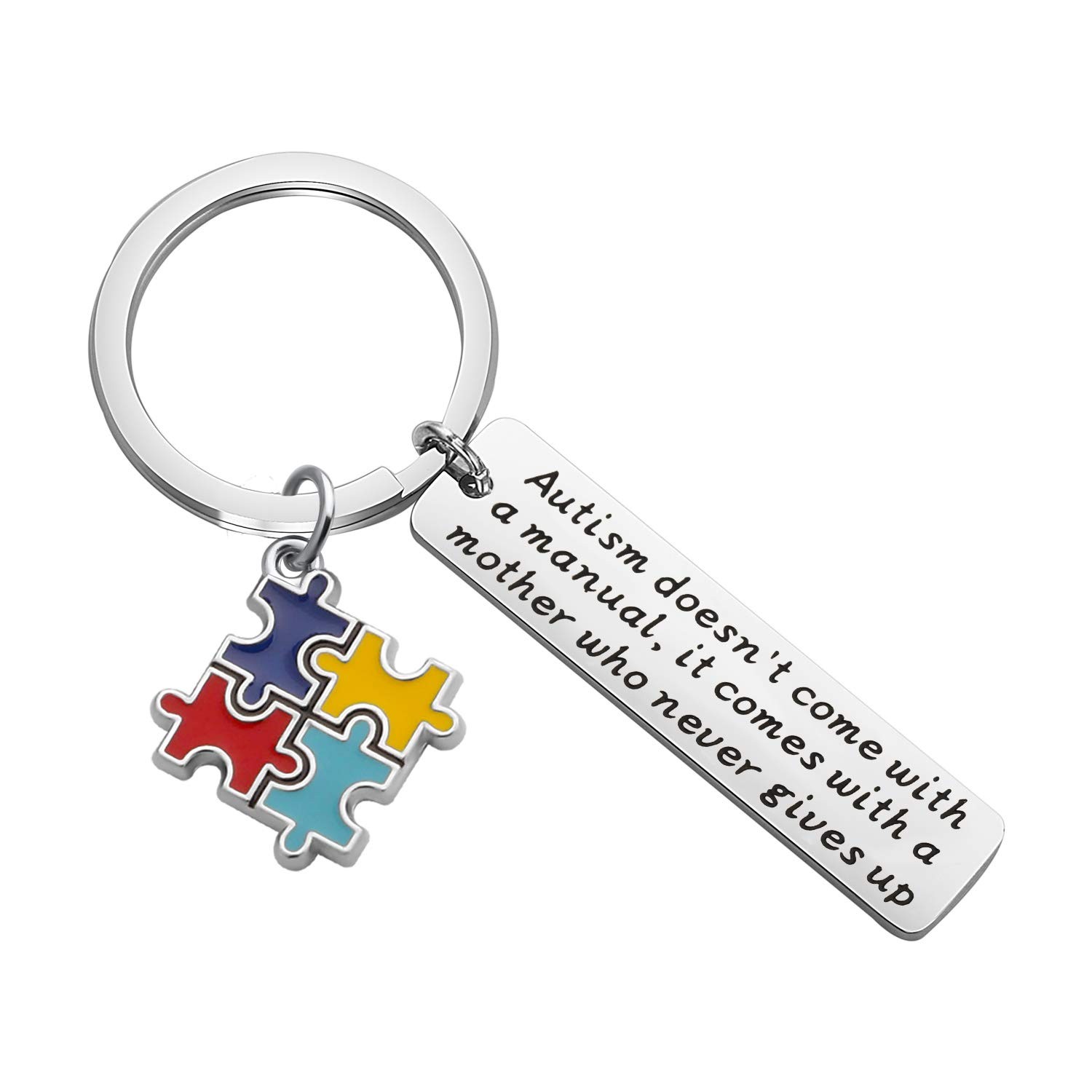 Autism Mom Keychain Autism Awareness Gifts Autism doesn’t Come with a Manual …