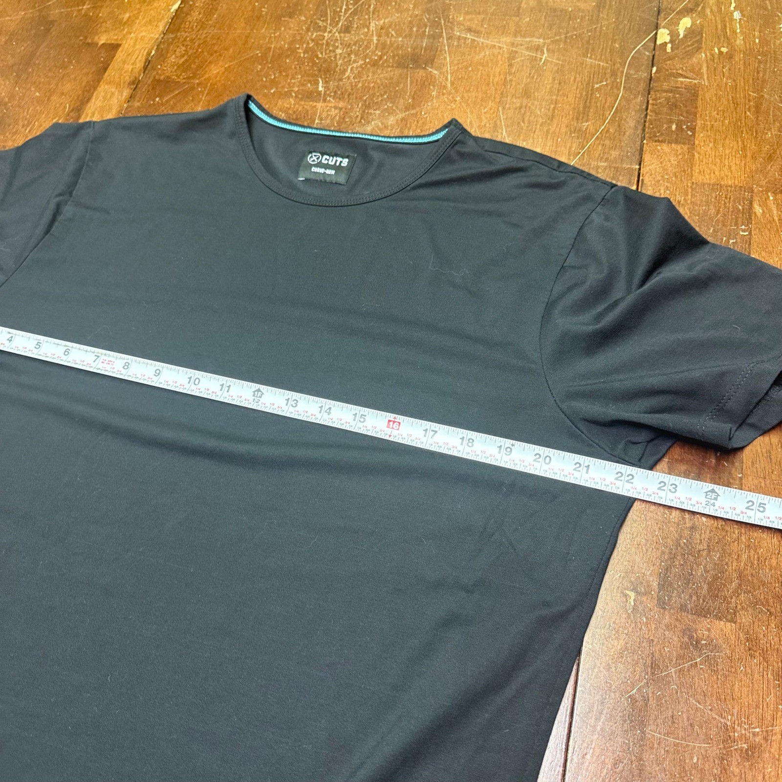 Cuts Clothing Curve-Hem TShirt Men XL Black Blue Grey 3 Pack Bundle Short Sleeve