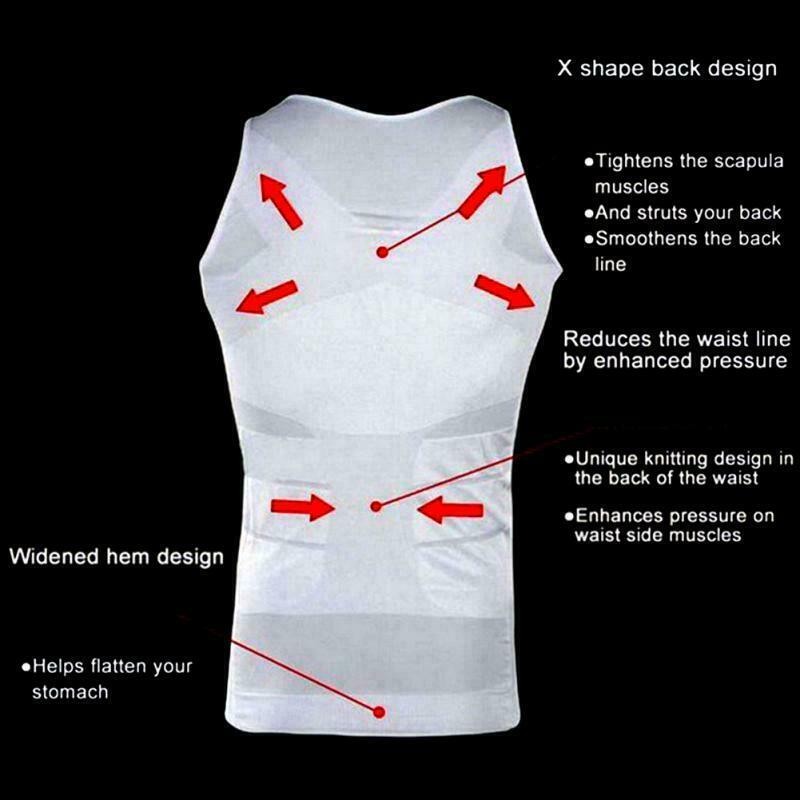 Men’s Slimming Body Shaper Vest Abs Abdomen Compression Shirt Workout Tank Tops