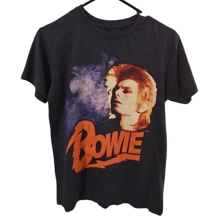 David Bowie Graphic T-Shirt Charcoal Heather Small