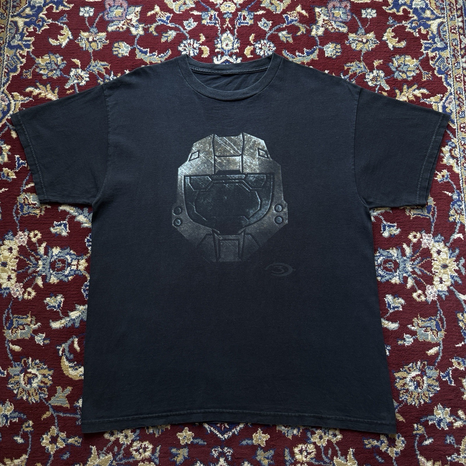 Vintage 2007 Halo 3 Master Chief Xbox 360 Bungie Promo Video Game T-shirt Y2k