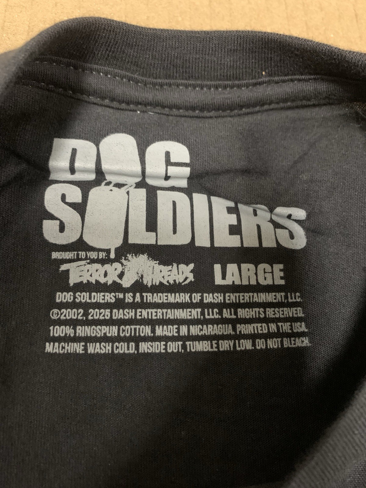 Dog Soldiers Horror T-shirt -LICENSE (great condition)(MEDIUM see description)