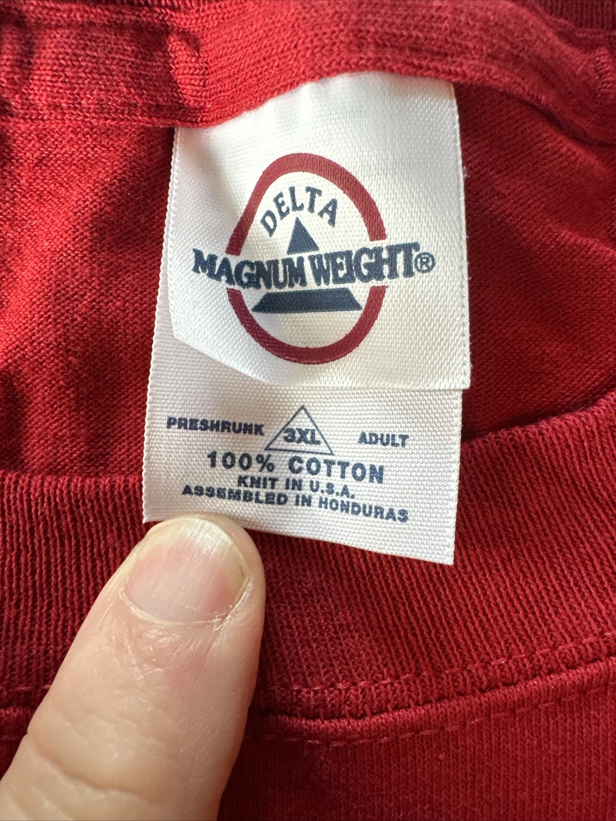 Lot Of 12 Delta Magnum Weight Red 3XL Blank Tee Shirt