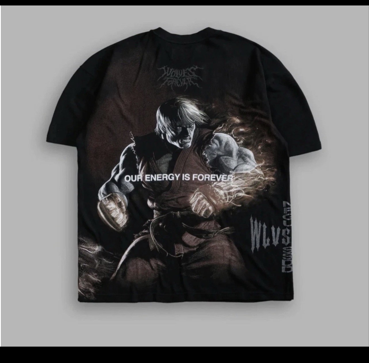 DARC SPORT STREET FIGHTER KEN “SIDE BY SIDE” SERIES OVERSIZED TEE IN BLACK XL