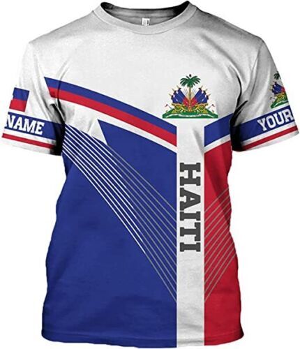 Personalized Haiti Shirt, Haitians Flag Pride Shirt, Haiti Shirts for Men & Wome