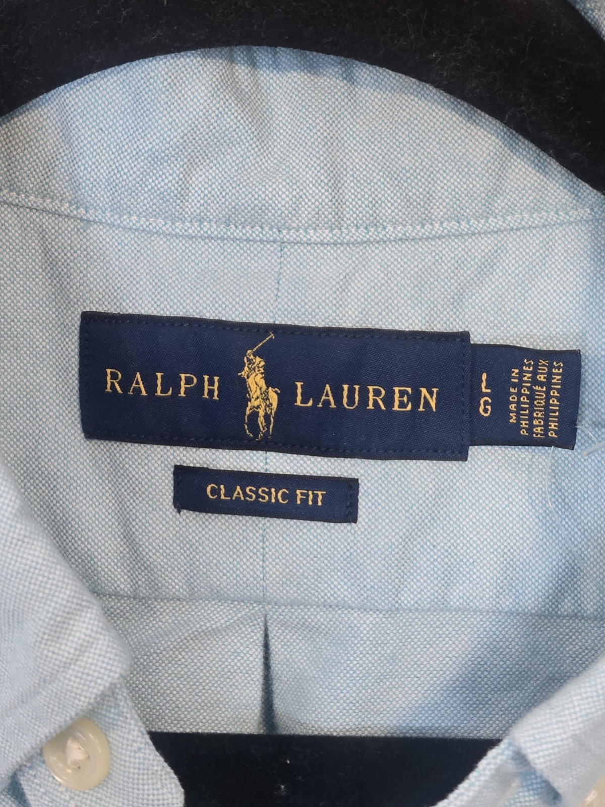 Polo Ralph Lauren Men’s Size Large Classic Fit Short Sleeve Oxford Light Blue