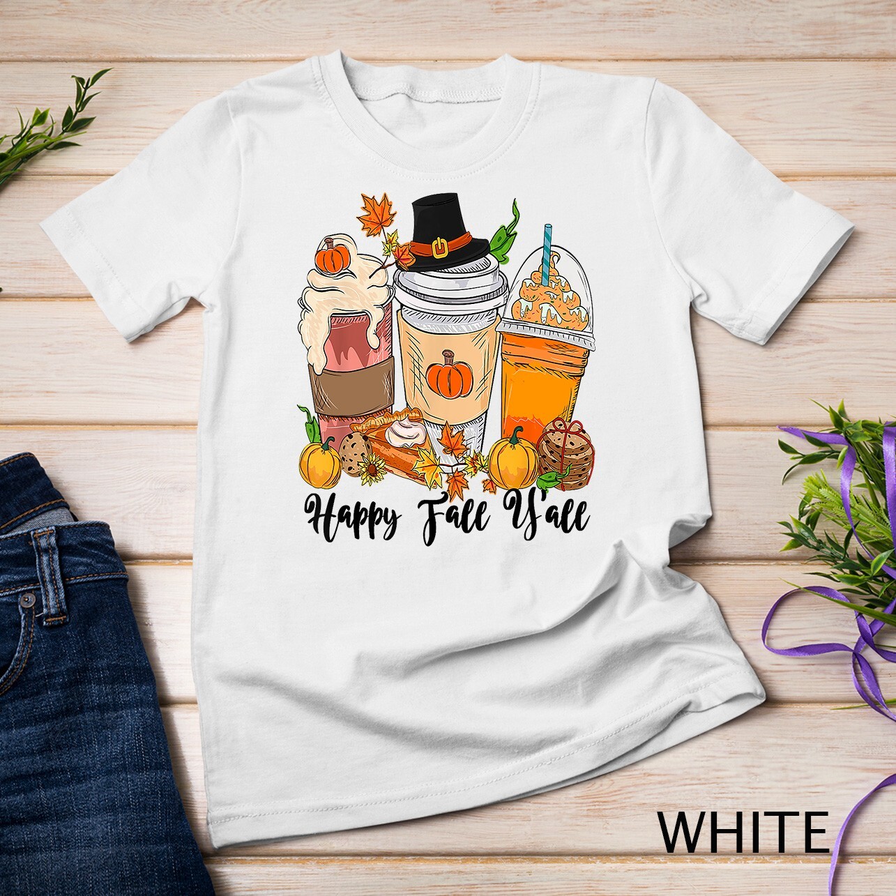 Happy Fall Y’all Pumpkin Truck Autumn Thanksgiving Unisex T-shirt