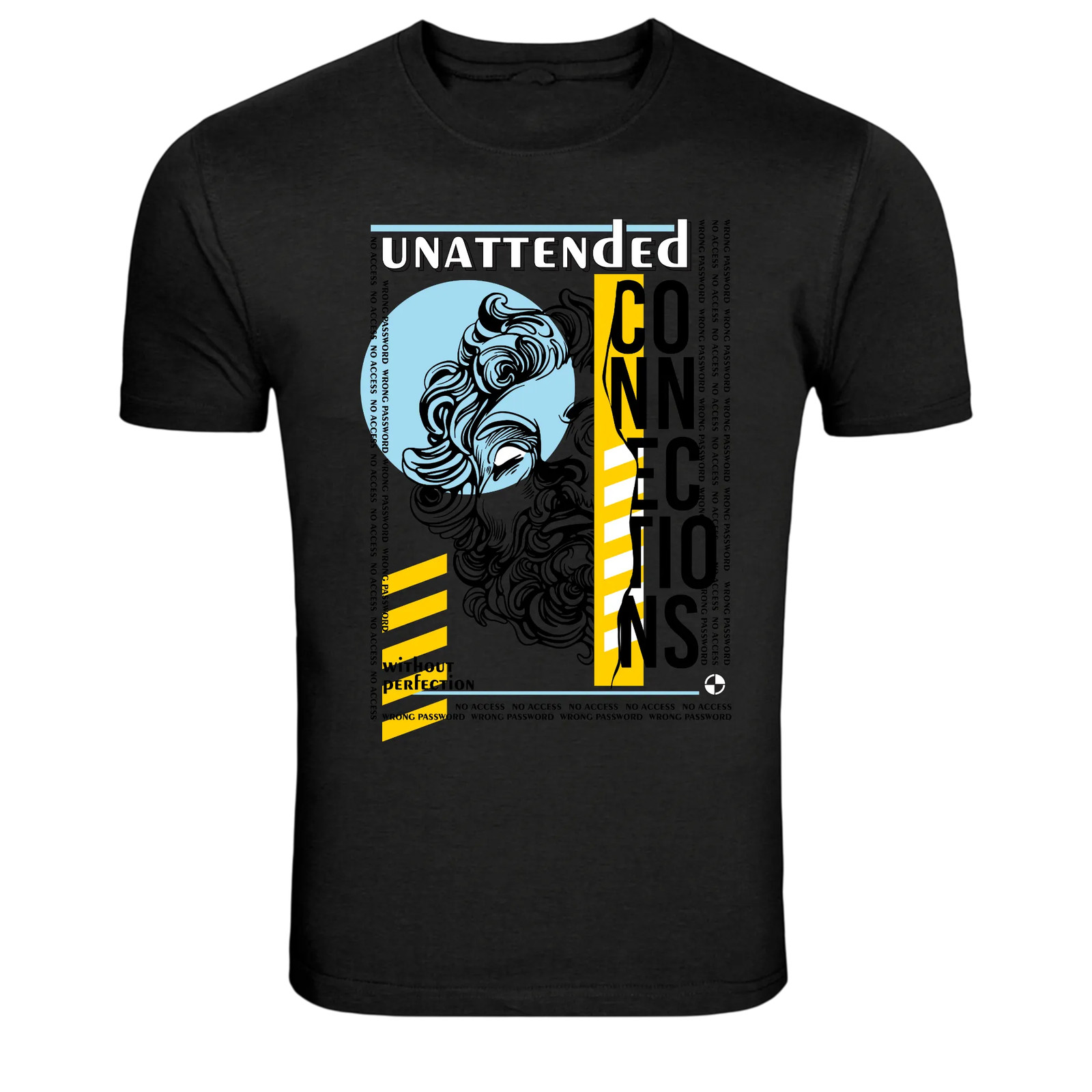 Unattended Connections Abstract Statue Graphic T-Shirt
