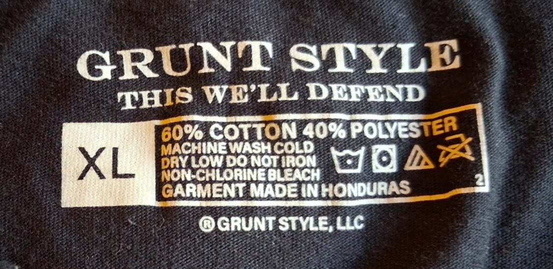 Grunt Style Men’s This We’ll Defend Skull American Flag Black Tee T Shirt Sz XL