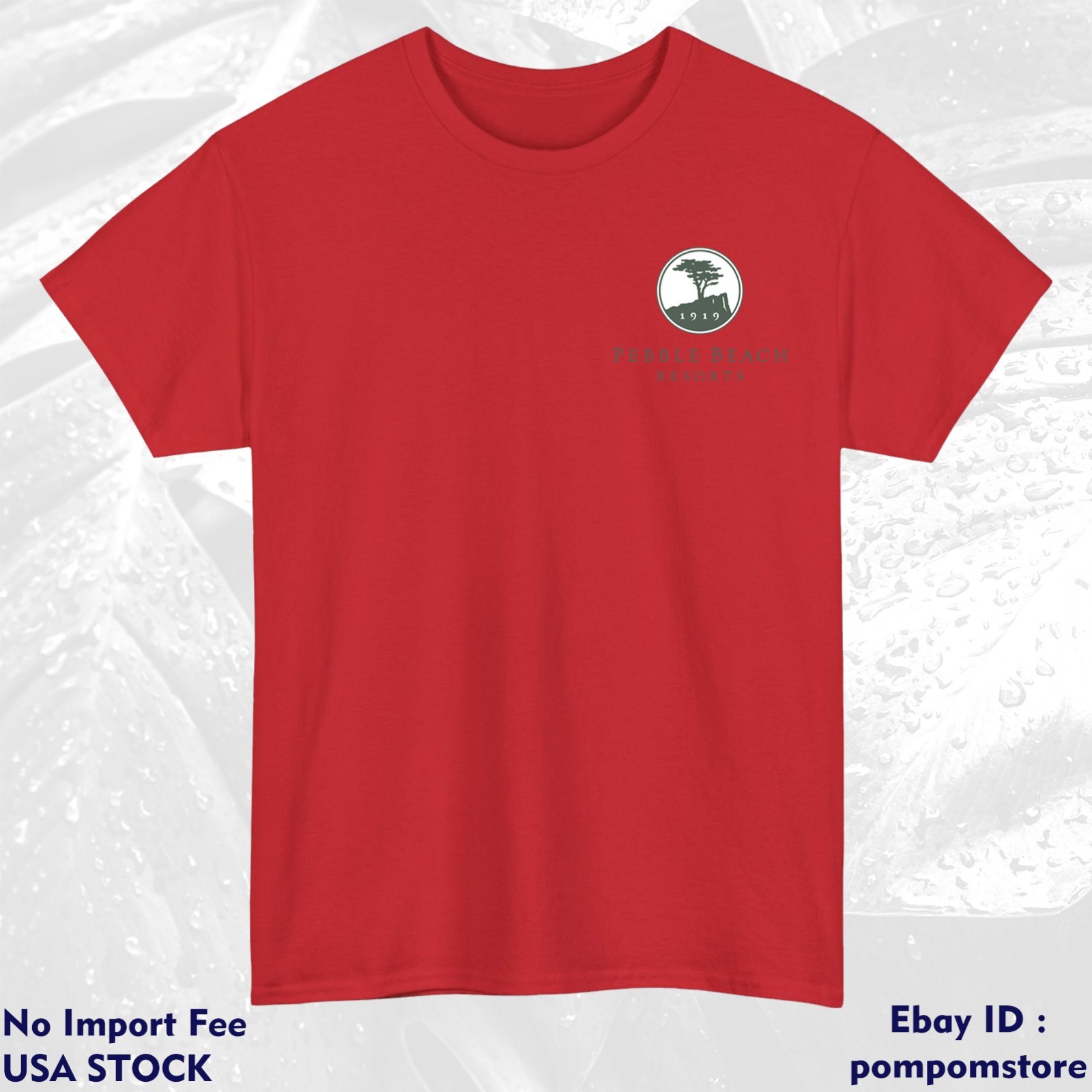 Pebble Beach Golf Club Logo Cotton Colors S M L XL 2XL 3XL – 5XL Made In USA