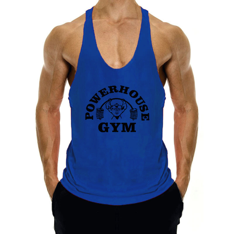 Men’s Gym Stringer Bodybuilding Tank Tops Workout Muscle Vest Sleeveless Shirts