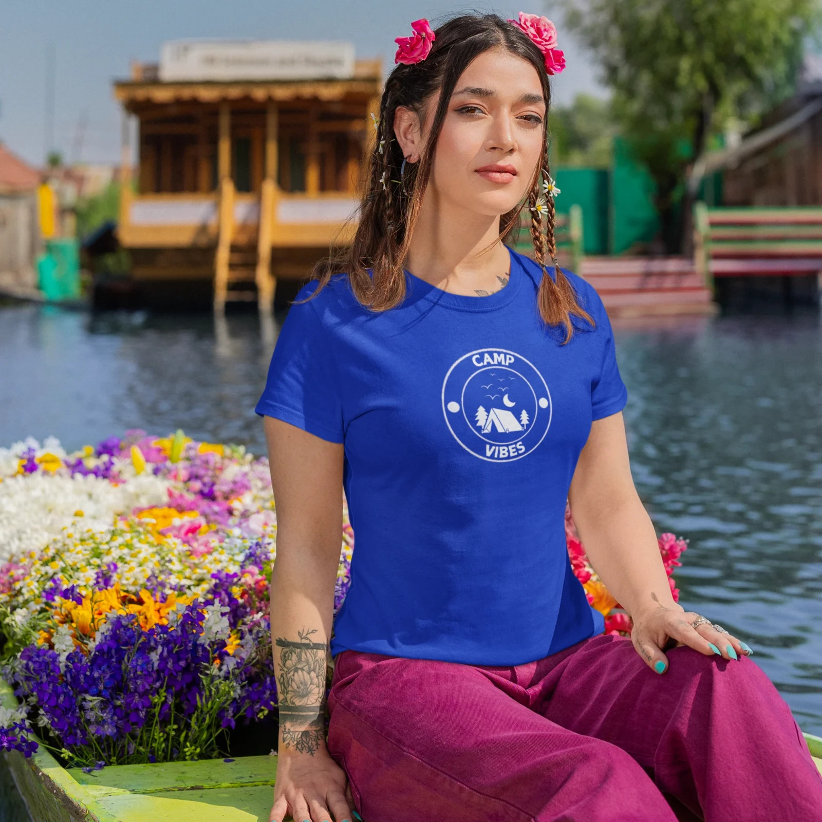 Camping Mood Printed Classic Fit Round Neck T-Shirt – Unisex Casual Wear Tee