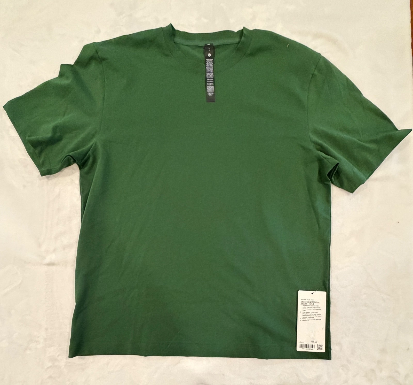 Lululemon Heavyweight Cotton T Shirt Size Large Green