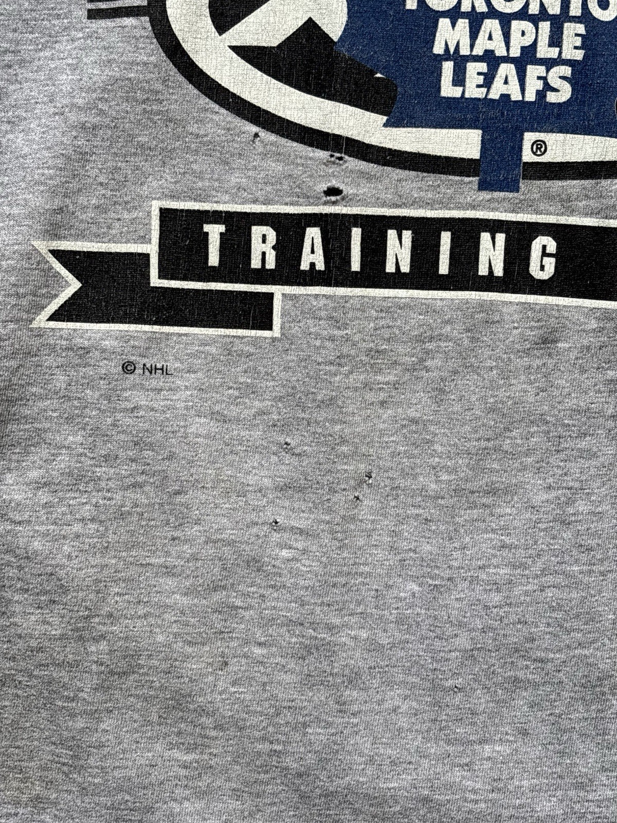 Vintage 90’s Gray Toronto Maple Leafs Hockey First Pick Sports T-Shirt Men’s M