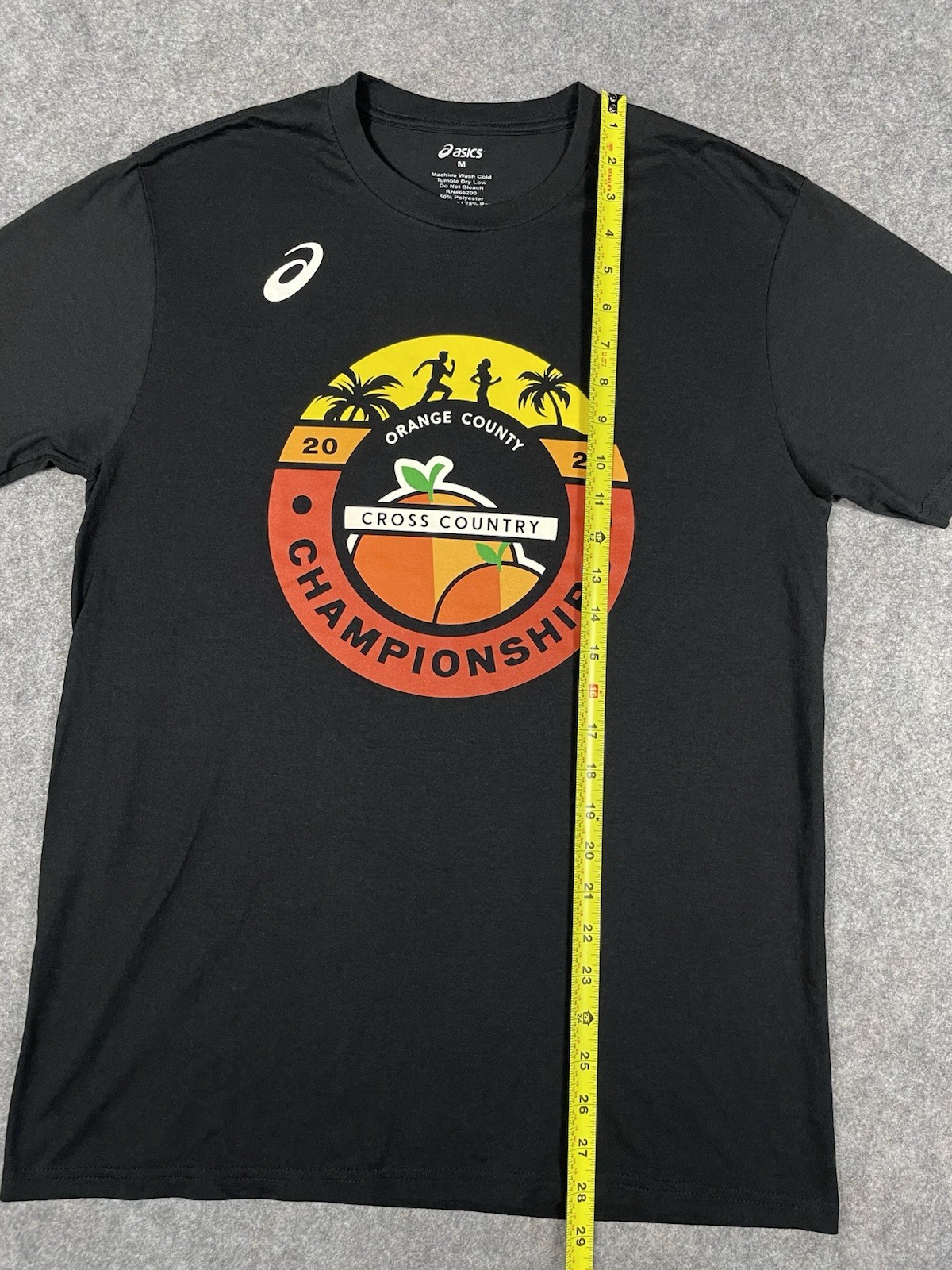 ASICS Cross Country Championships T-Shirt Men’s Medium Heather Black Running