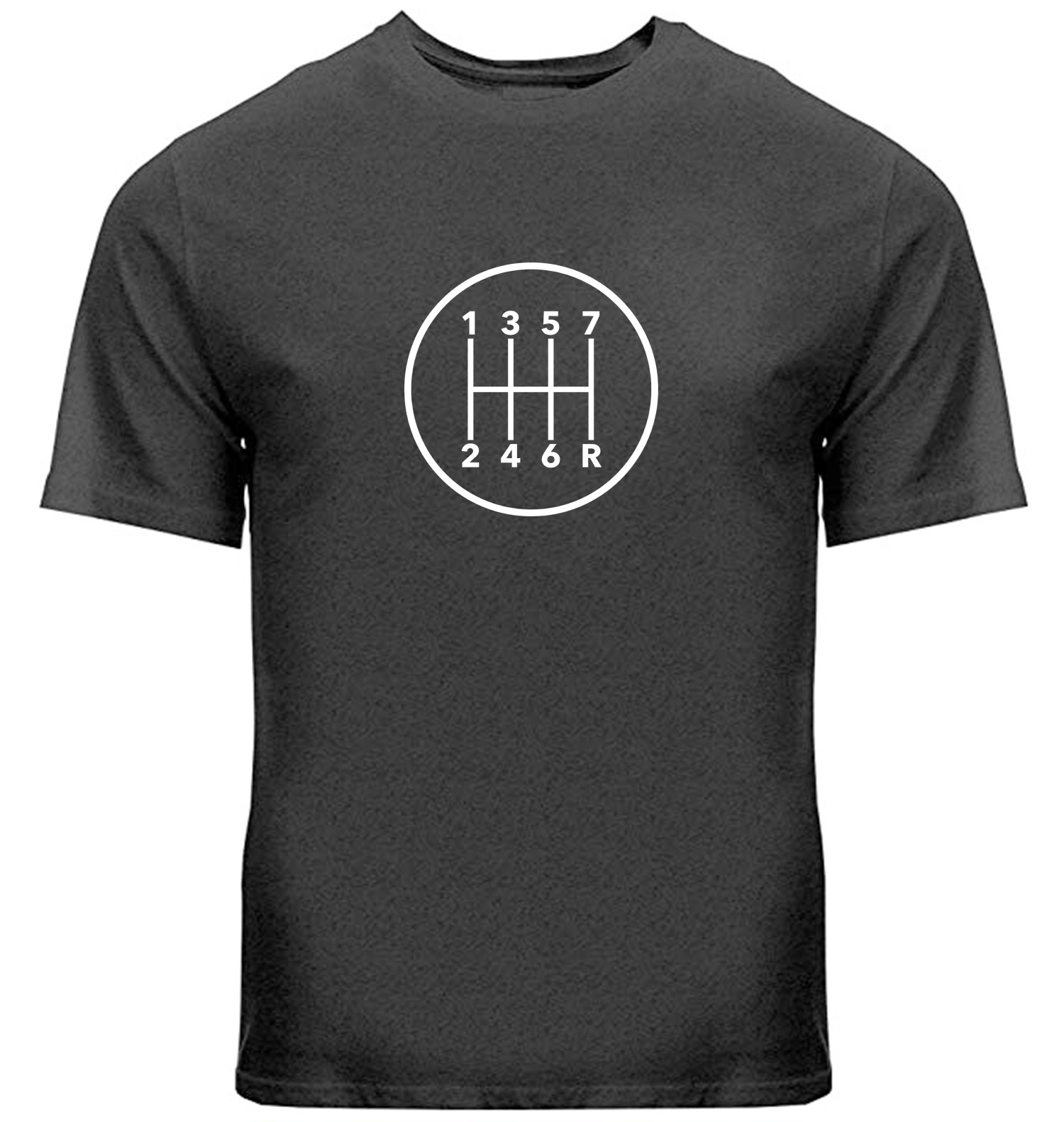 Manual Transmission Gears Shift Pattern 7 Speed Stick T-Shirt Manual Gearbox Car