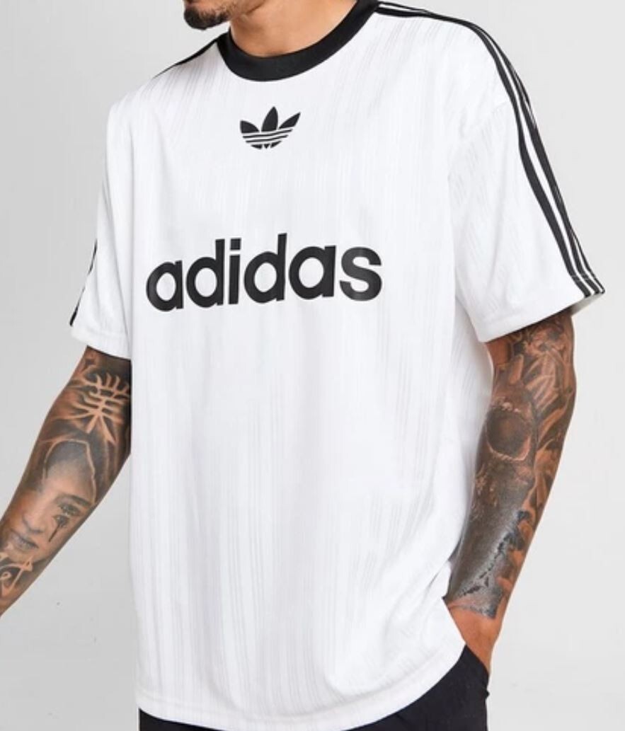 NEW MEN’S ADIDAS ORIGINALS TREFOIL POLY TEE SHIRT ~SIZE MEDIUM #IM9459