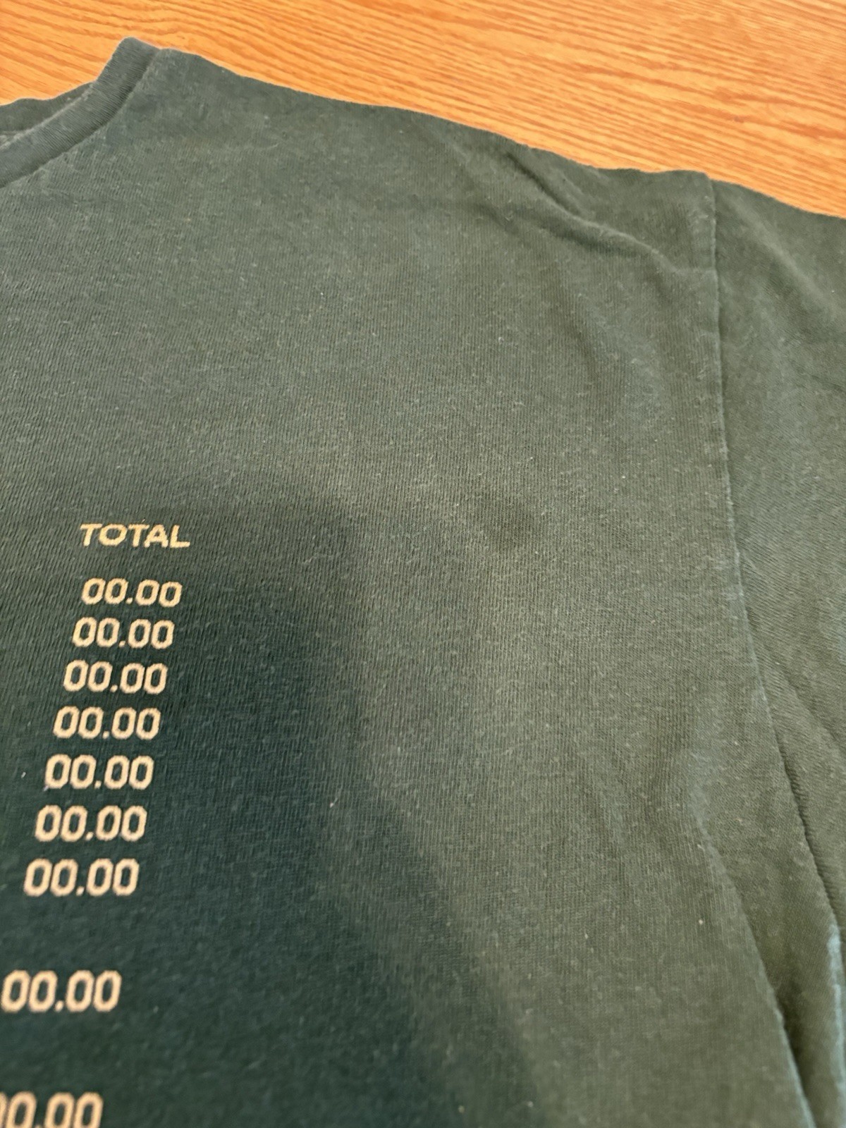 McDonald’s McGold Card Receipt Thank You Employee T-Shirt Green – Size Mens XL