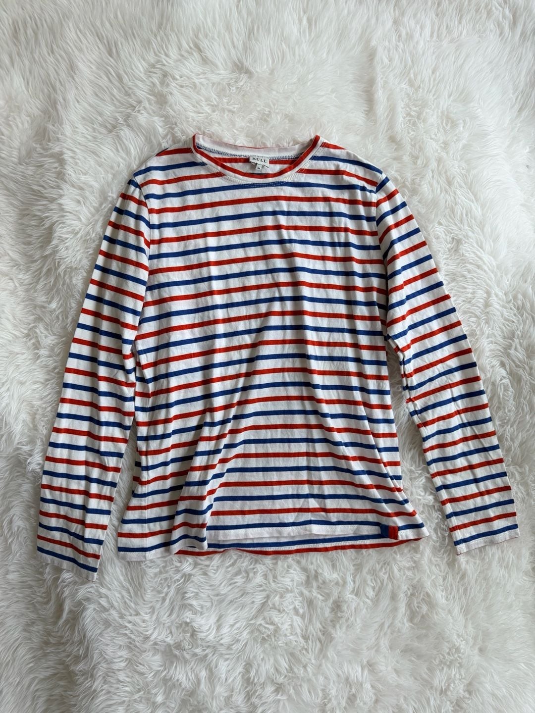 KULE Striped Long Sleeve Cotton T-Shirt
