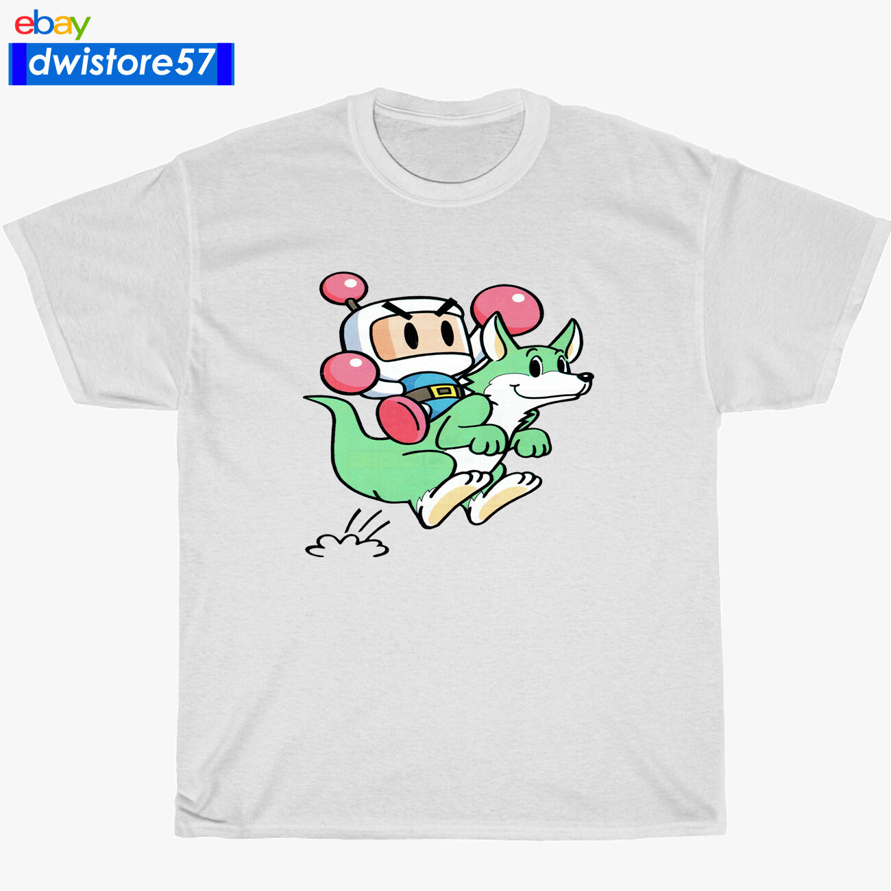 New Shirt Bomberman 94 Logo Black/Navy/White/Grey Men’s T-Shirt S-5XL