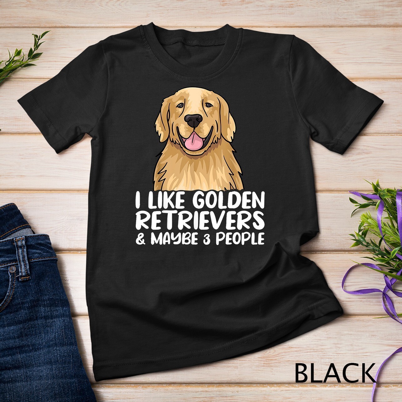 Golden Retriever Tshirt Dog Lover Tee Golden T-Shirt Unisex T-shirt