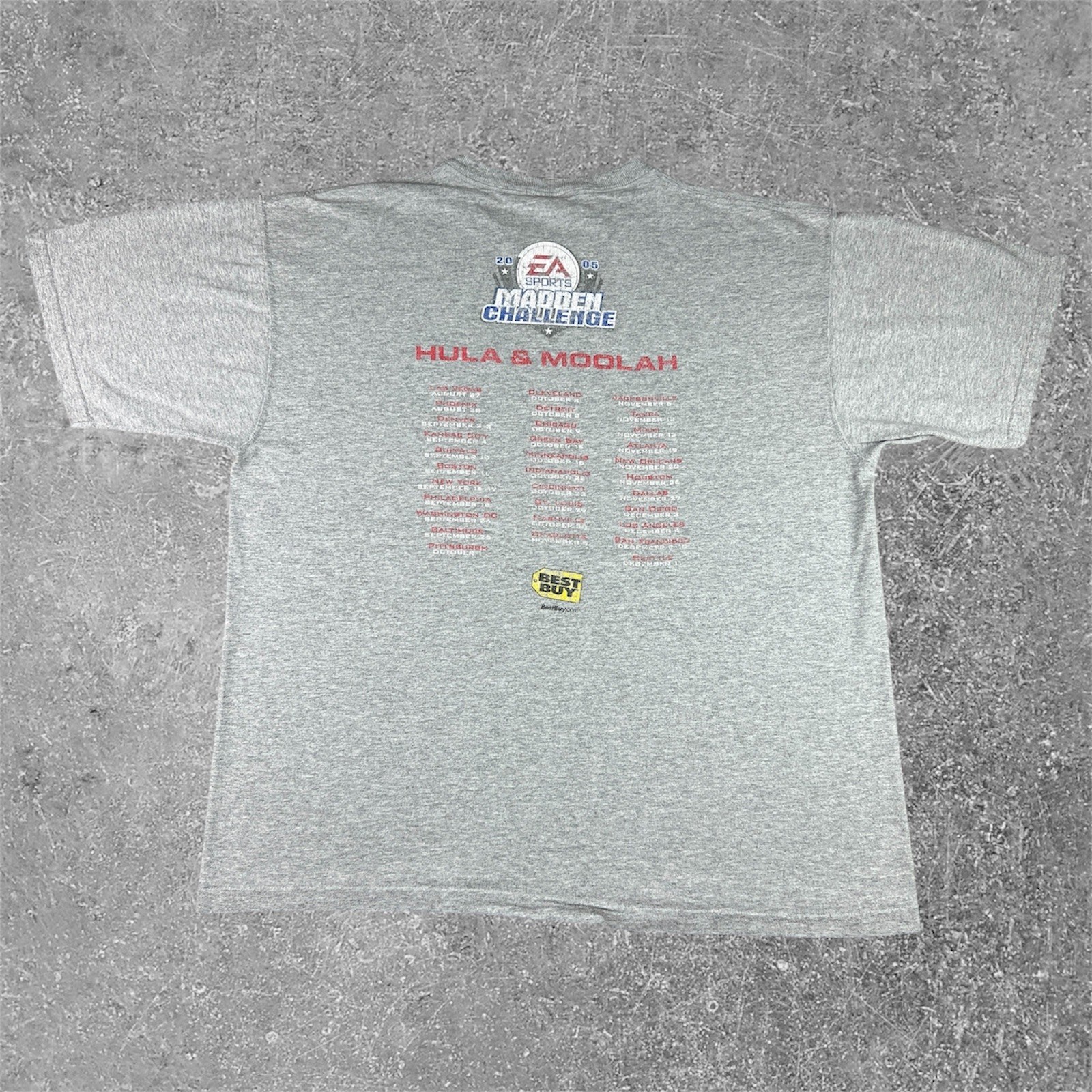 Vintage 2005 EA Sports Madden Challenge Competitor T Shirt Mens XL Game Promo