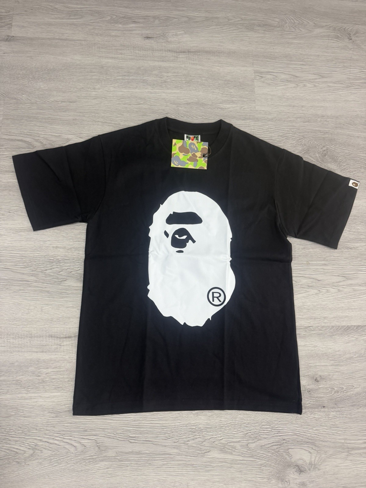 BAPE Big Ape Head T-Shirt Black White | A Bathing Ape SIZE XXL