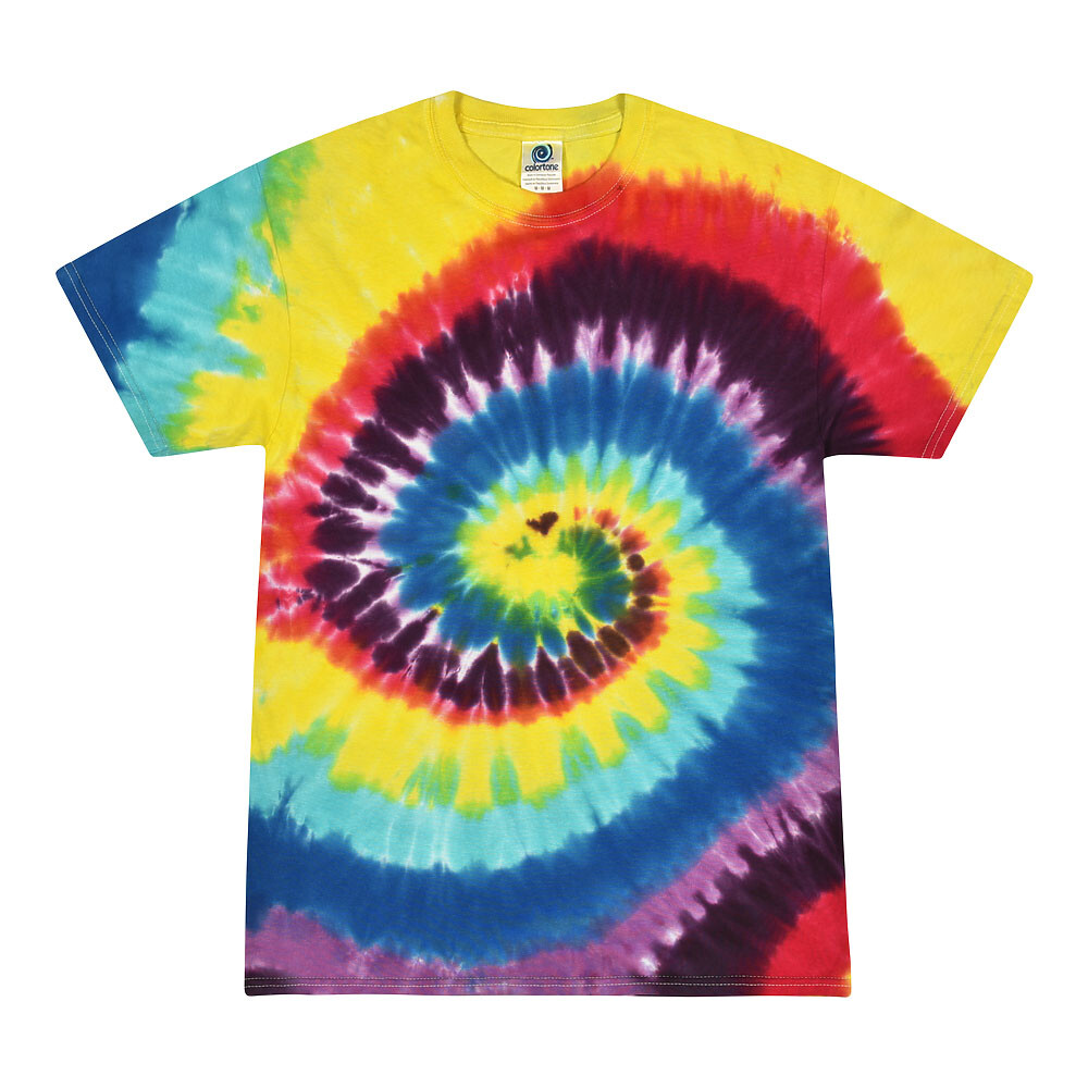 Tie Dye T-Shirts Multi-Color Adult Size 2XL XXL Cotton Colortone