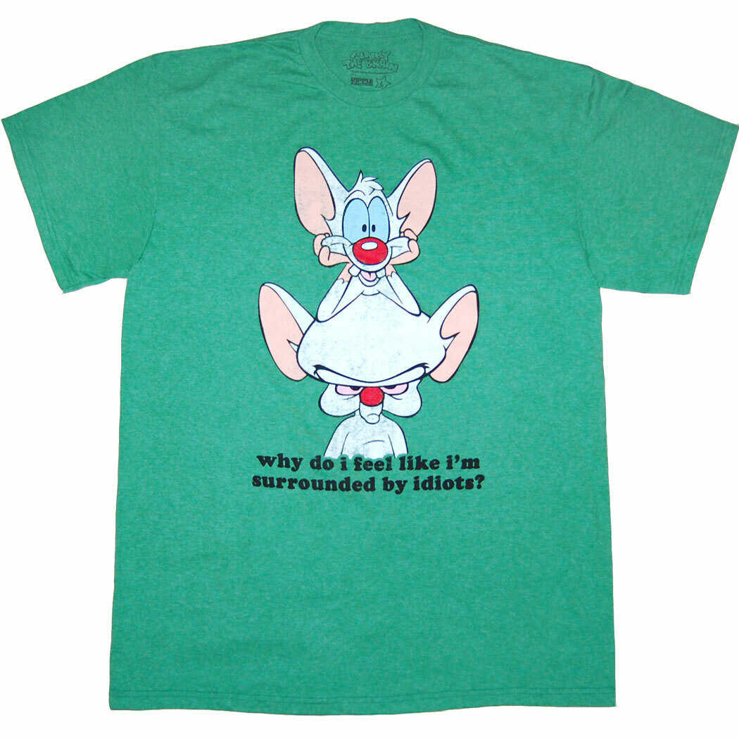 Pinky and the Brain Surrounded by Idiots T-Shirt