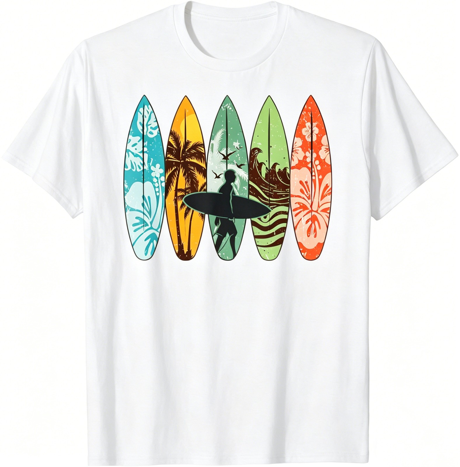 Surfboarder Hawaii Wave Surfing Surfboard Lover Beach Surfer T-Shirt