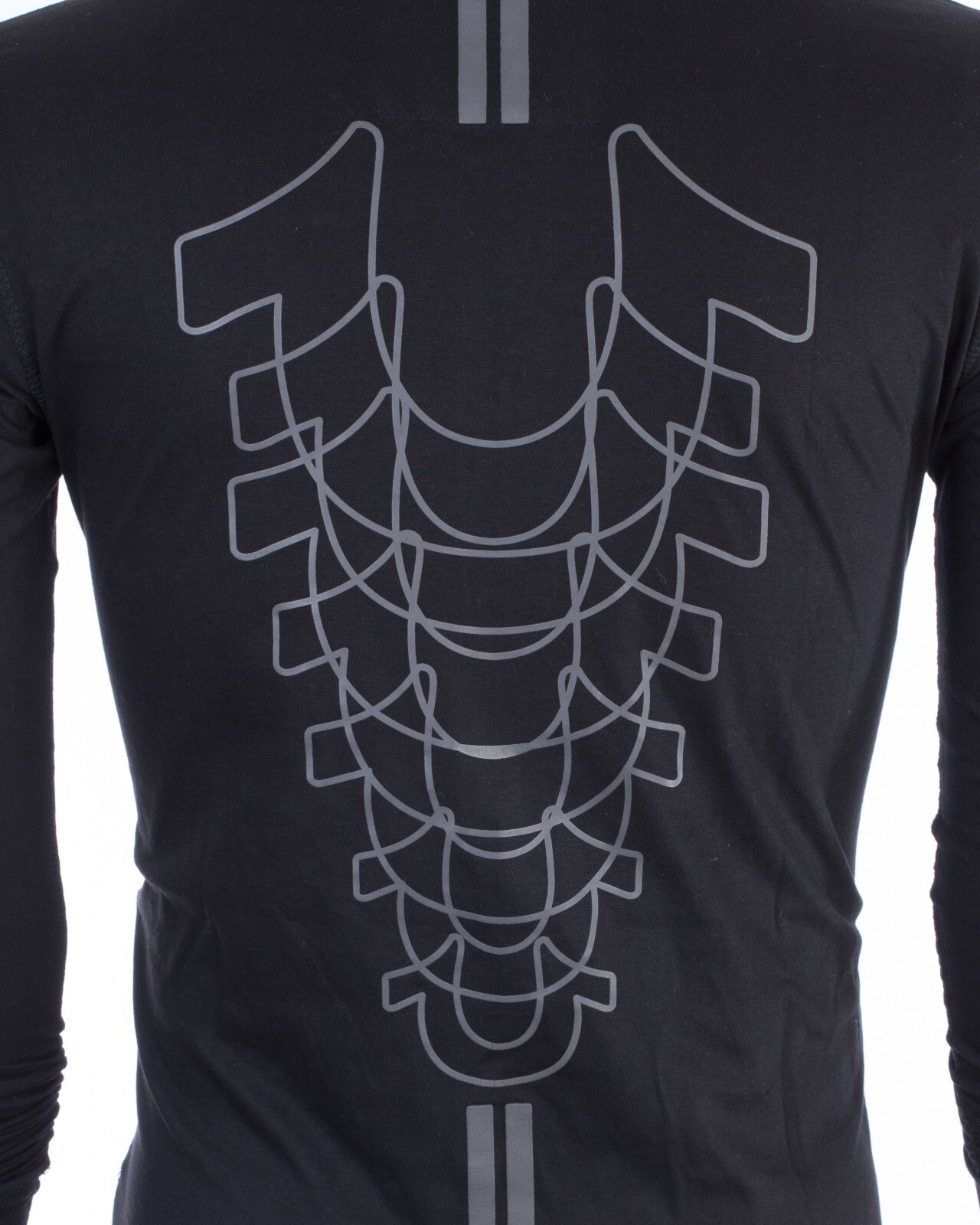 $99 TRUE RELIGION Black MOTO PUFF Horseshoe Long Sleeve Designer Graphic T-shirt
