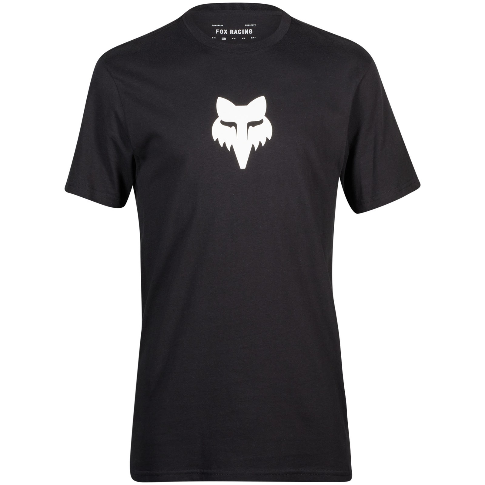 Fox Racing Mens Fox Head T-Shirt Short Sleeve Premium Soft Tee Cotton Black