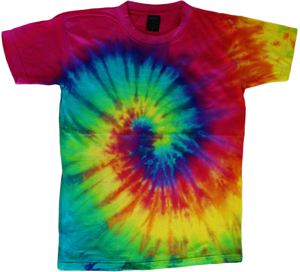 Spiral design tie dye t-shirt colorful swirl tie dye tee men’s tie dye shirt