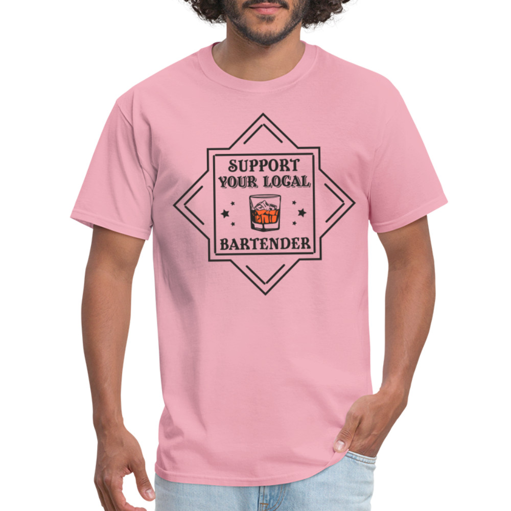 Support Your Local Bartender T-Shirt (Drinking Graphic Tee Shirt)