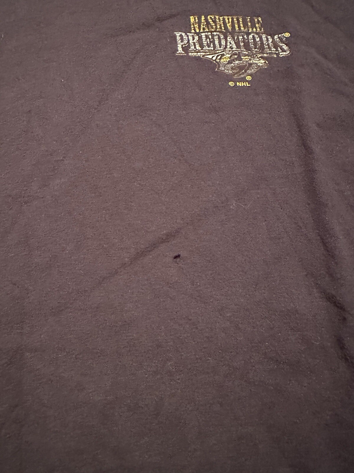 Champion Nashville Predators NHL Black T-Shirt Men’s Size 2XL