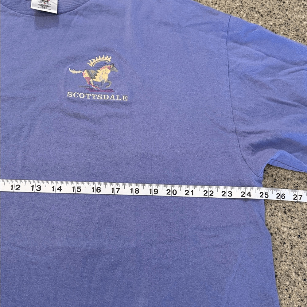 POLAR GRAPHICS Vintage 90s Y2K Southwest Embroidered Scottsdale AZ Graphic Tee