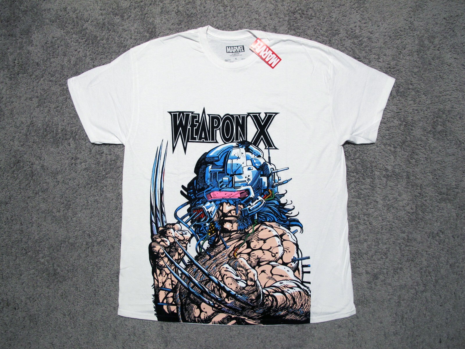 MARVEL Wolverine Weapon X Jumbo Print t-shirt sz XL x-men 97 logan comic cover