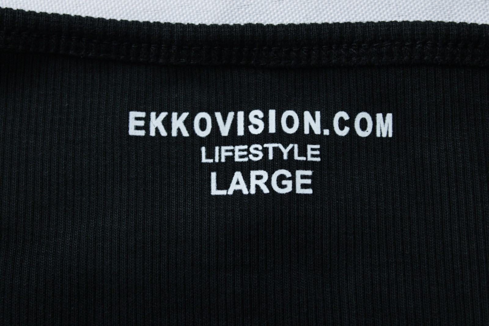 Ekkovision Men’s Solid Ribbed Knit Comfort Core Tank Top EH6 Black Large