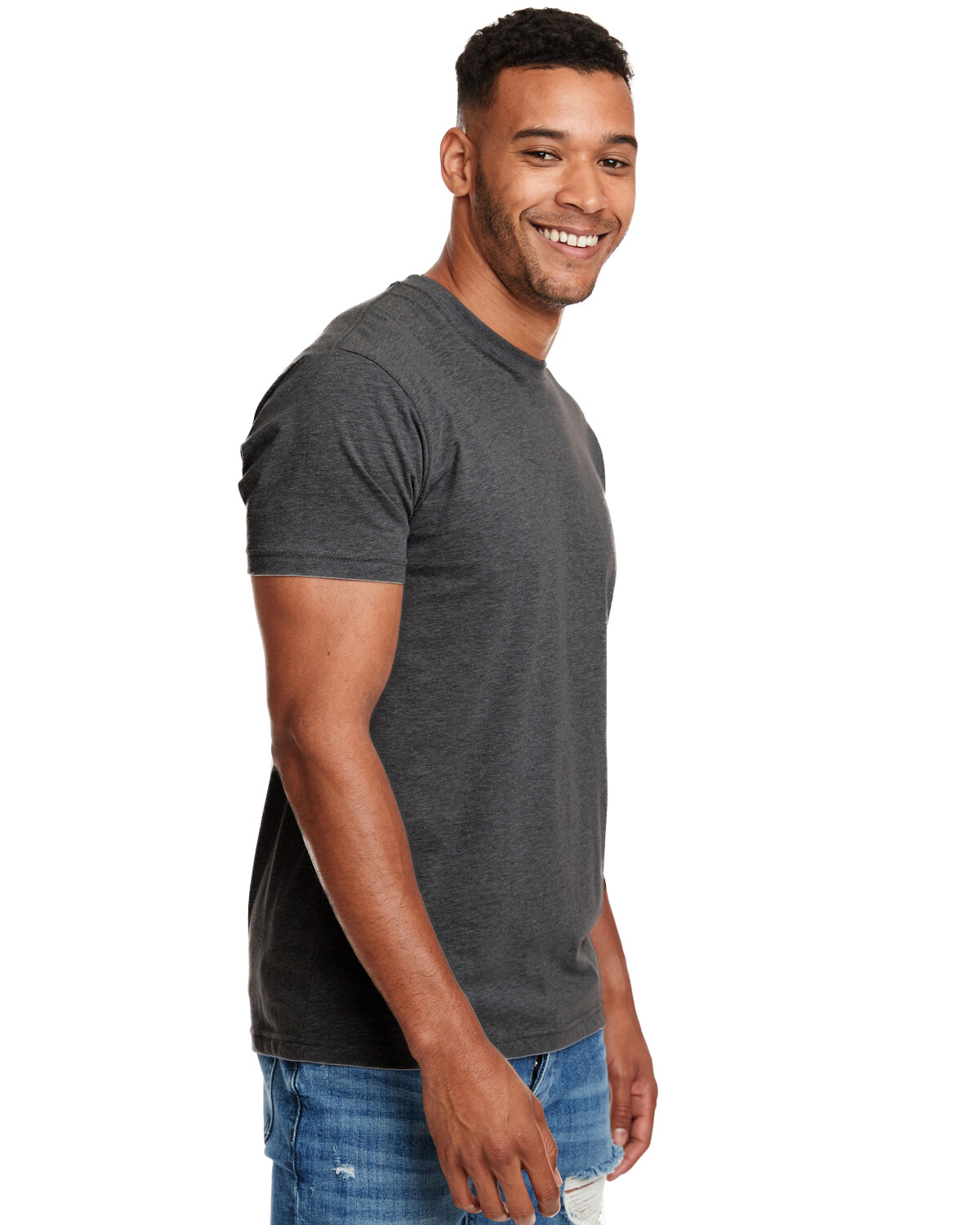 Men’s Short Sleeve T Shirt Size 3XL Charcoal Gray Next Level 6210 NEW Blank