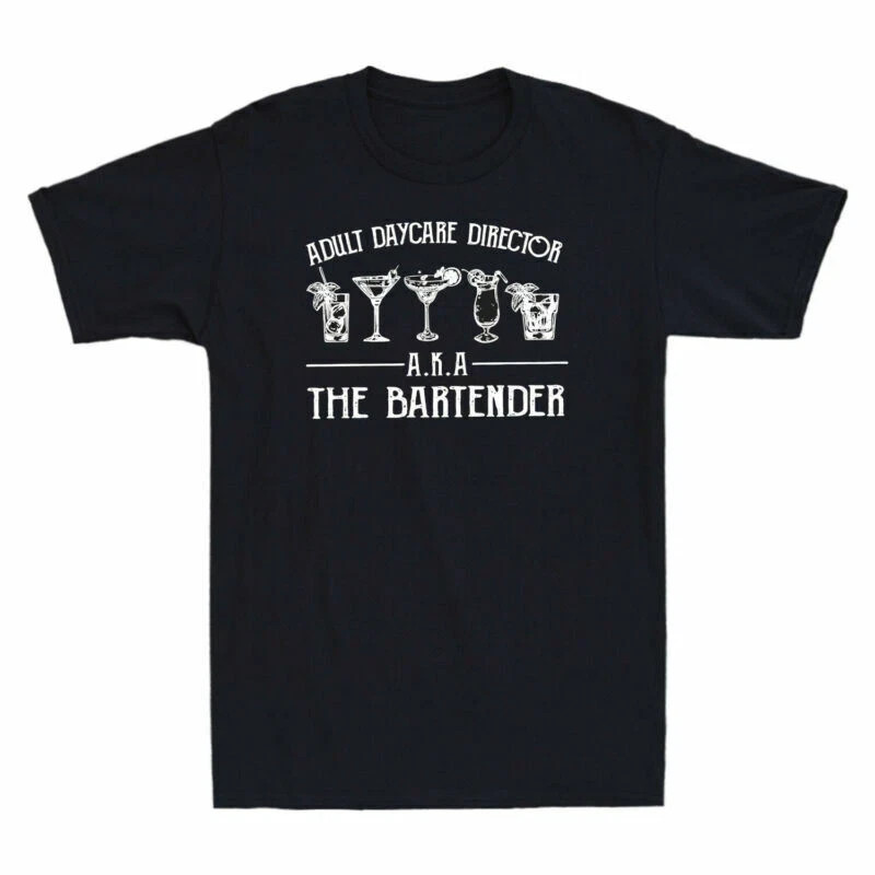 Bartender AKA Cocktail Director Funny Retro T-Shirt