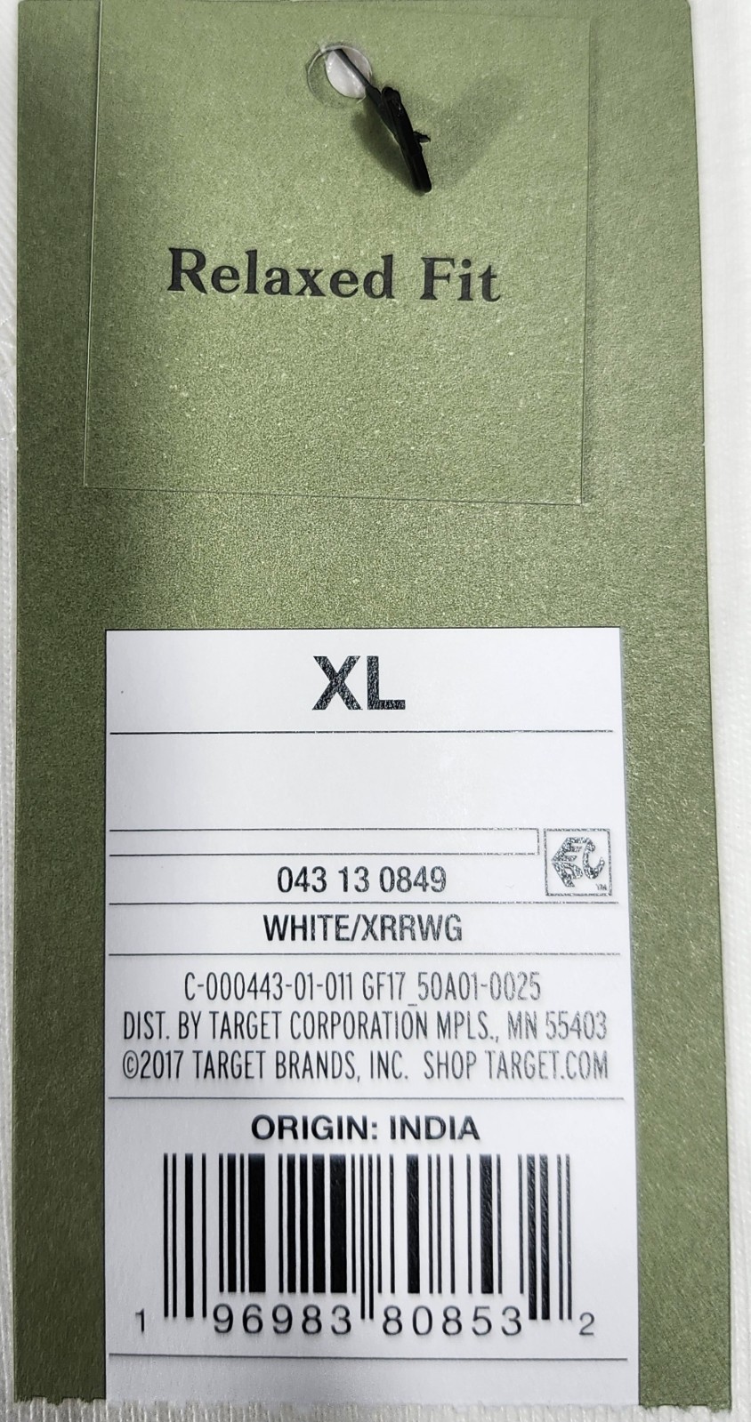 Men’s Crew Neck T Shirt XL White “Pack of 2” Pocket Relaxed Fit Goodfellow Co