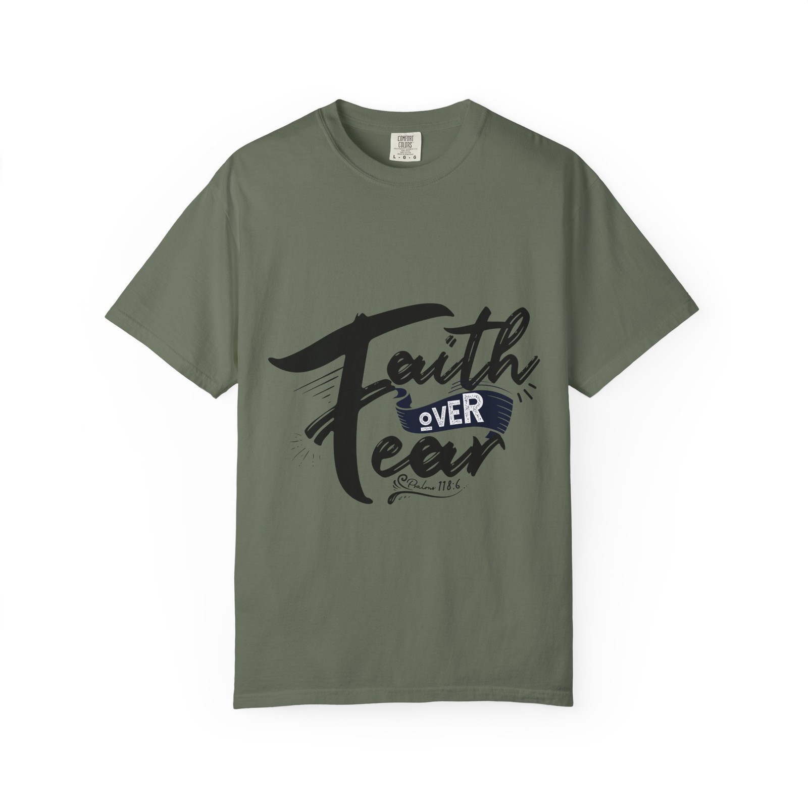 Faith Over Fear T-shirt | Inspirational Christian Typography