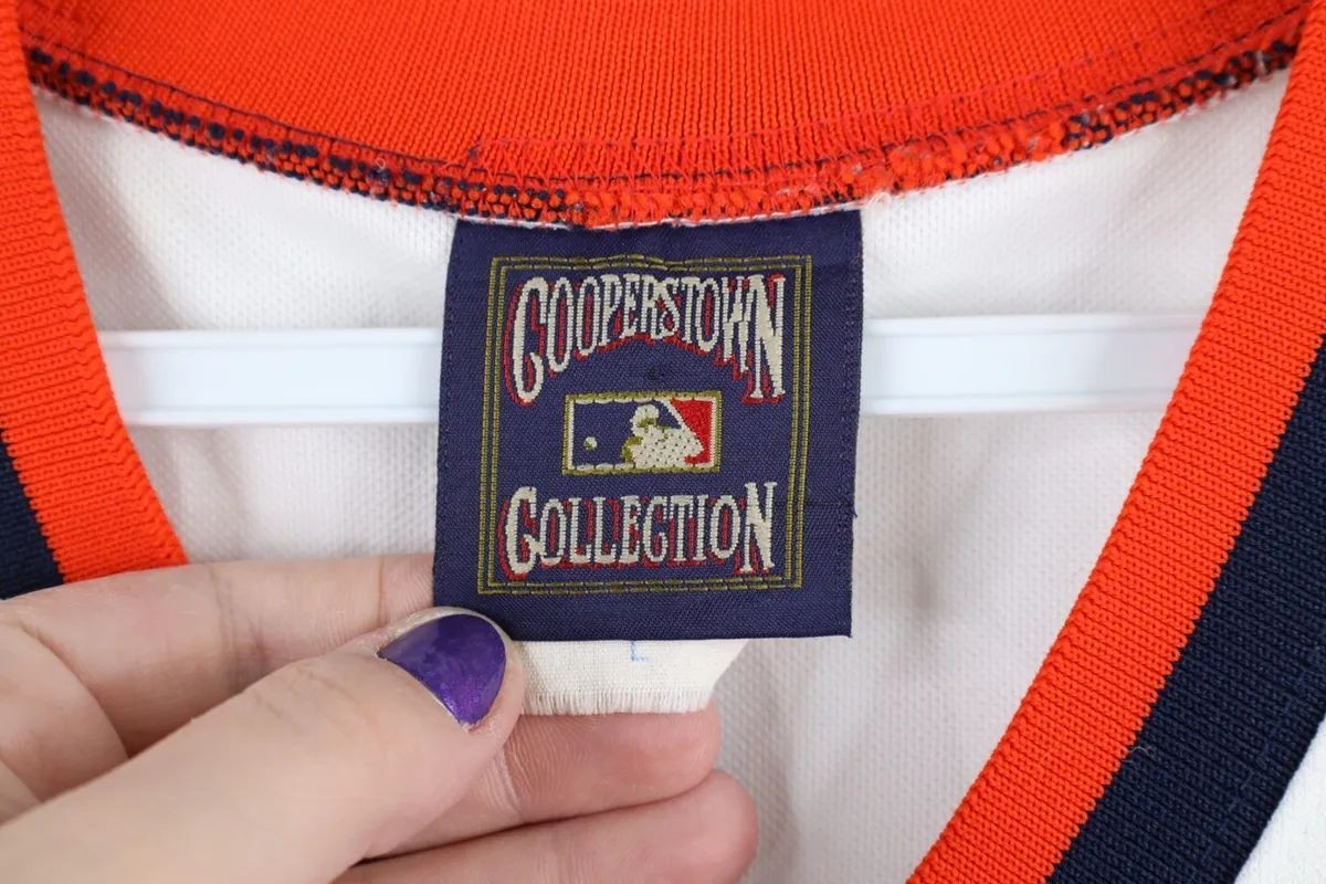 Vintage 90s Houston Astros Majestic Cooperstown Collection Rainbow Jersey L