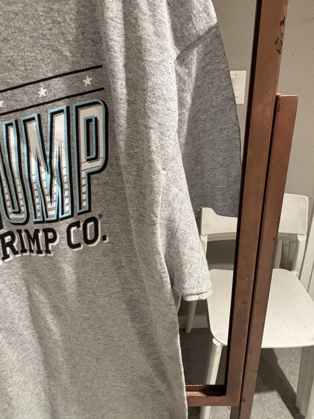 NWT Bubba Gump Shrimp Co. Origin tee, Size large. Short sleeve.90/10 cotton/poly