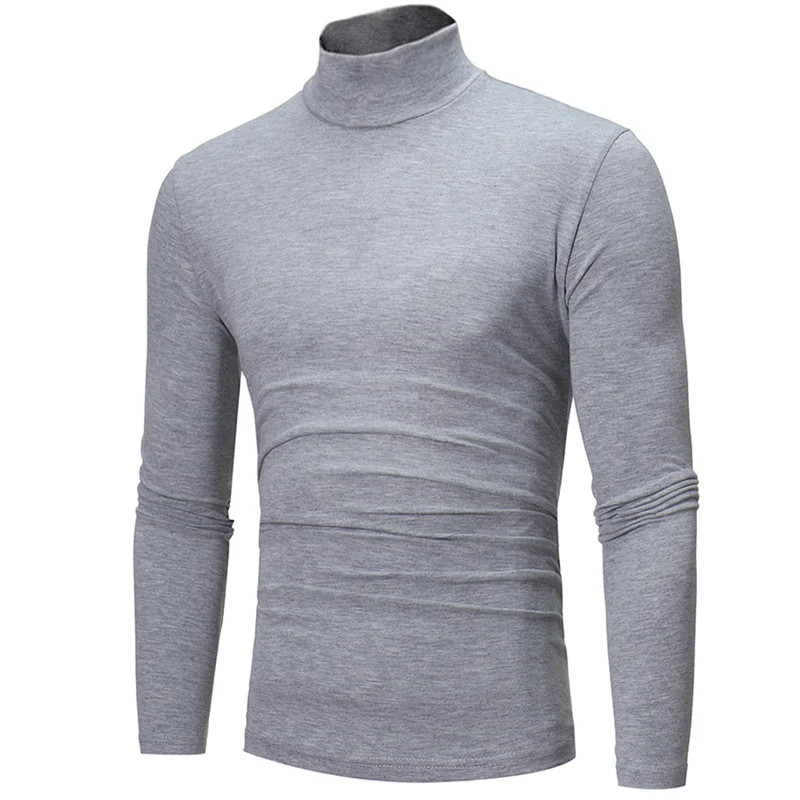Men’s Thermal Base Layer Top High Neck Slim Fit Long Sleeve