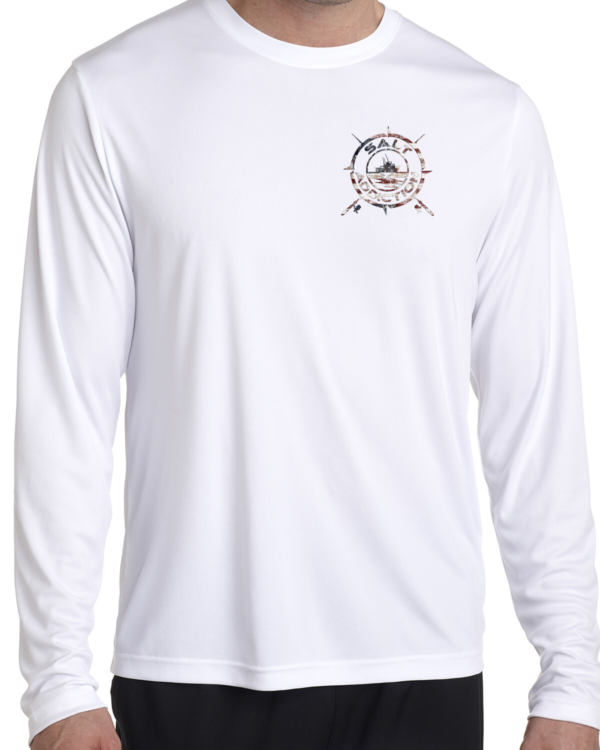 Salt Addiction microfiber fishing long sleeve life trolling t shirt 50+ uv