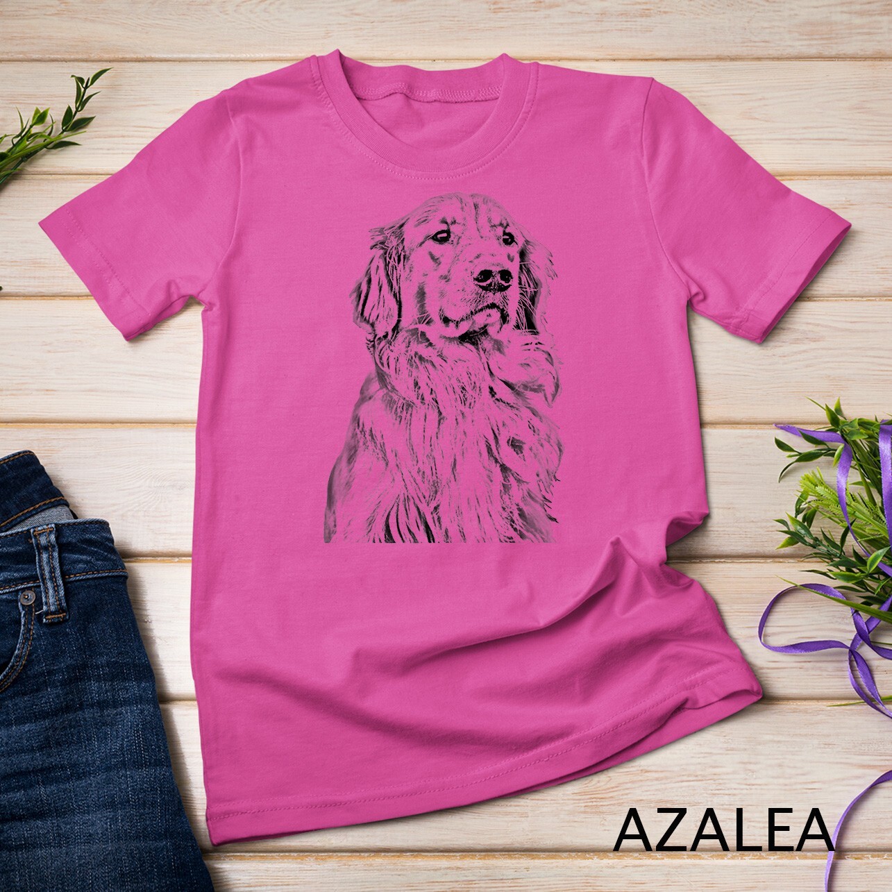 Golden Retriever Dog Lover Cream Retriever Mom Dad Raglan Unisex T-shirt