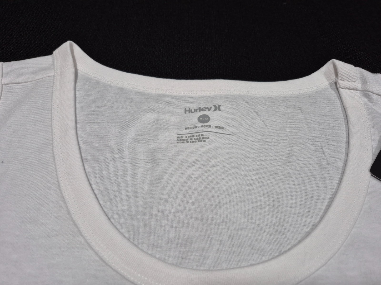 Hurley Men’s Found Nation American Icon Graphic White Tank Top White